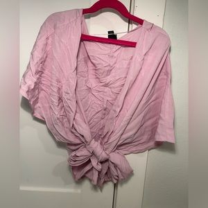 Wild fable over jacket tie sweater